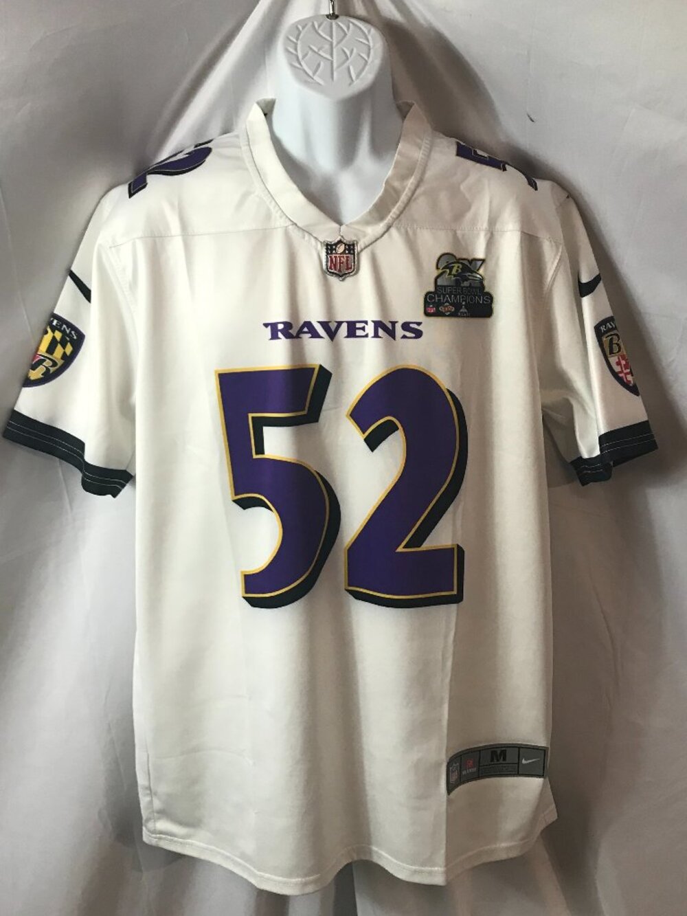 Nike Baltimore Ravens #52 Lewis NFL Activewear Athletic Sport Cut Jersey